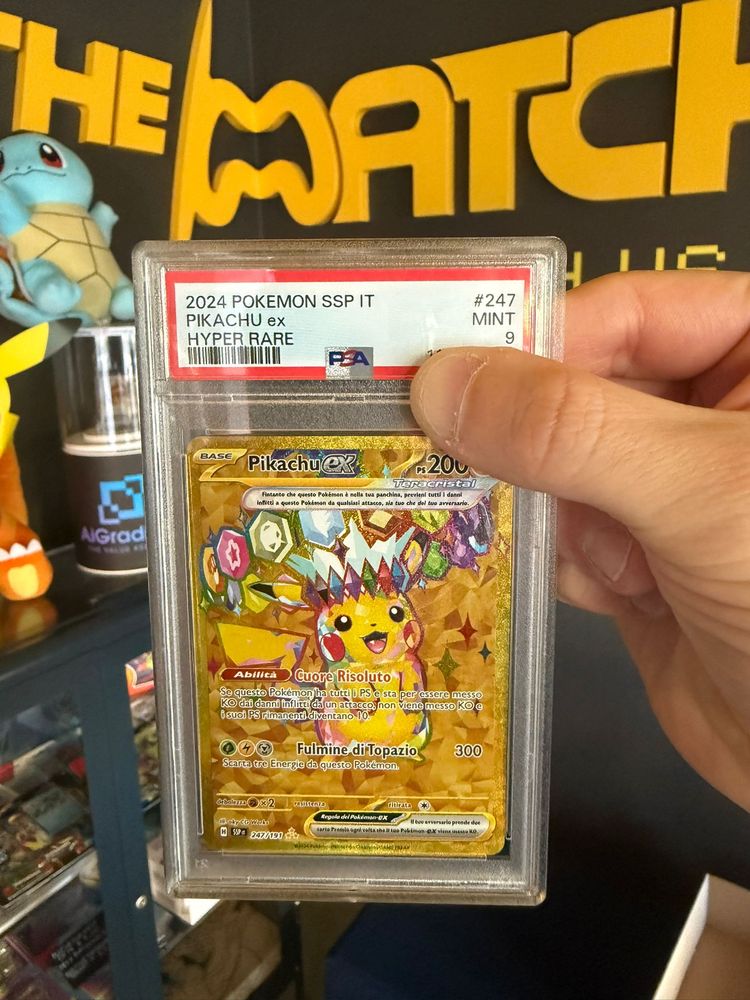 Pokemon Pikachu Ex Hyper Rare Card Gradata PSA9 product image